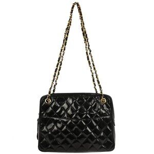 Chanel Black Patent Leather Shoulder Bag 135269